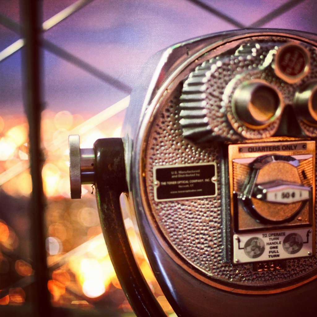 经典的投币望远镜,想起了北京遇见西雅图