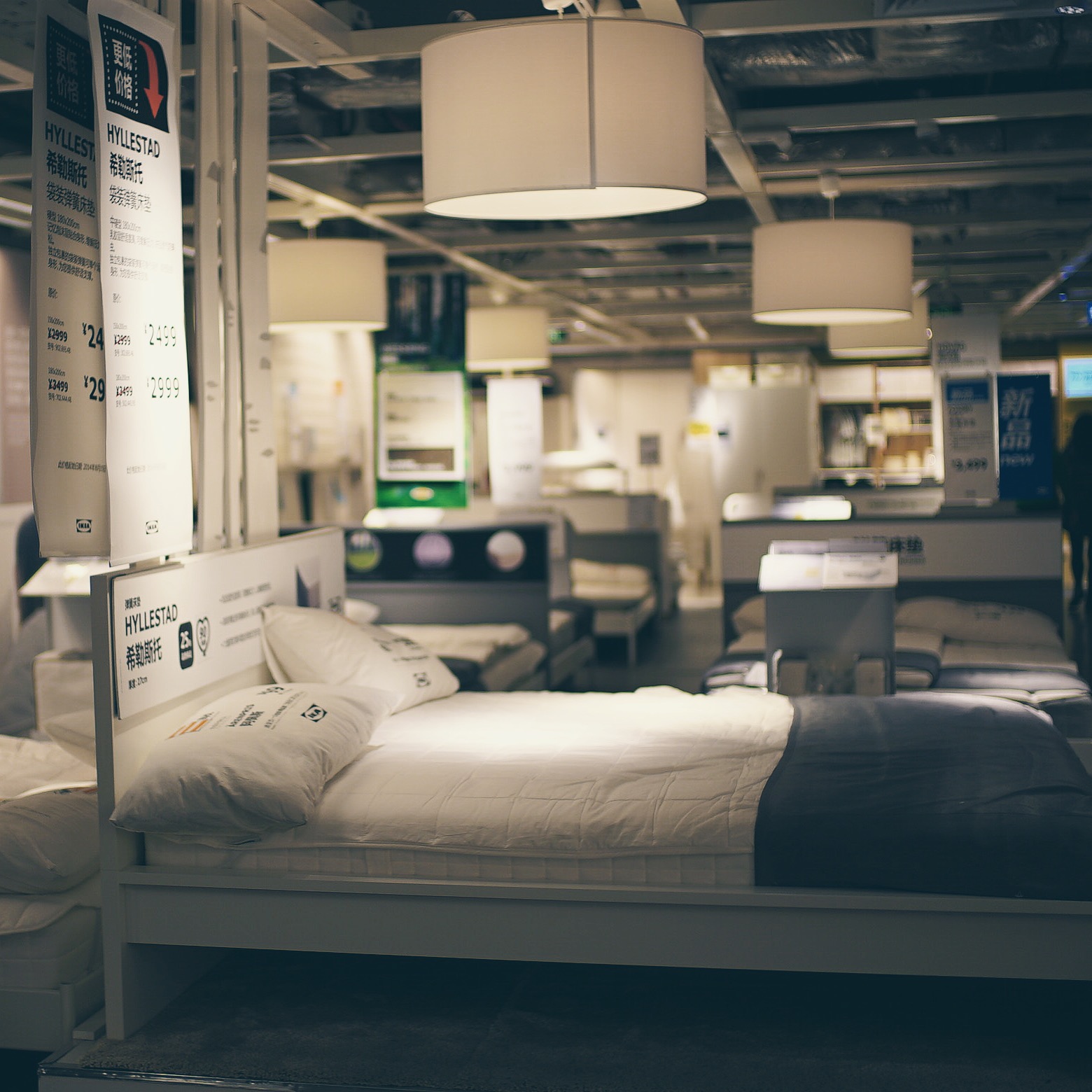 难得一见无人的宜家