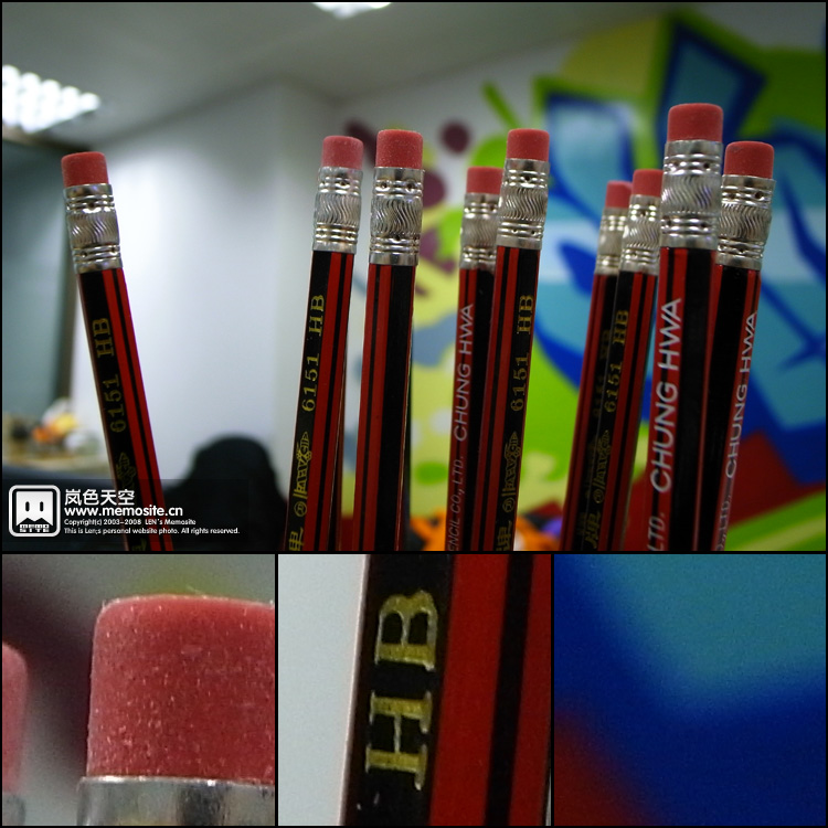 再试试我桌面上的铅笔，小机器，机身轻，太容易手颤