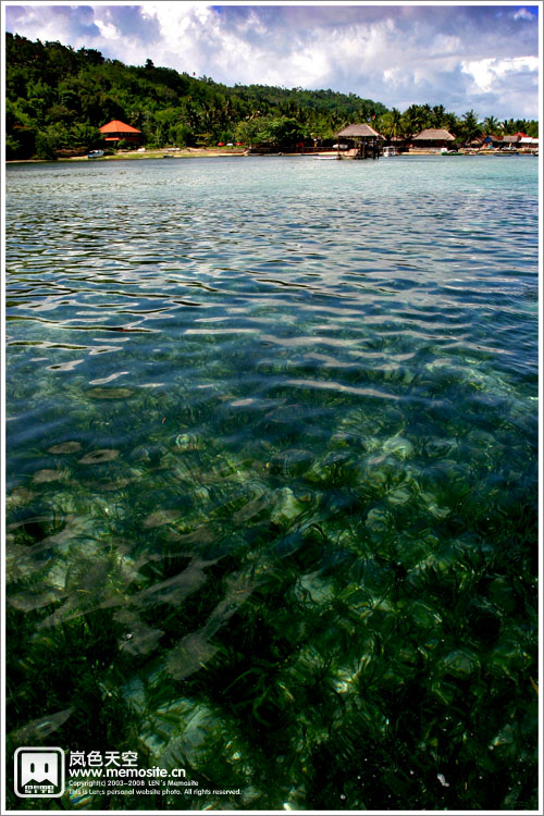 金银岛的海面，水清的想直接跳下去了