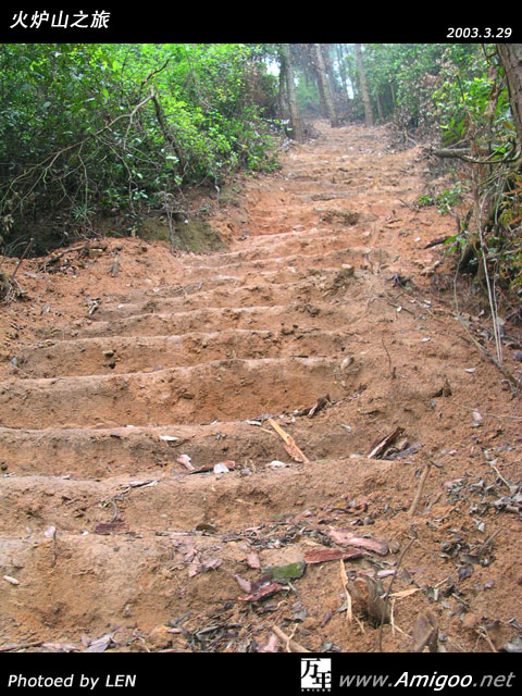 经探路以后,确认了这条山路就是通往山顶的,哎,够味道!