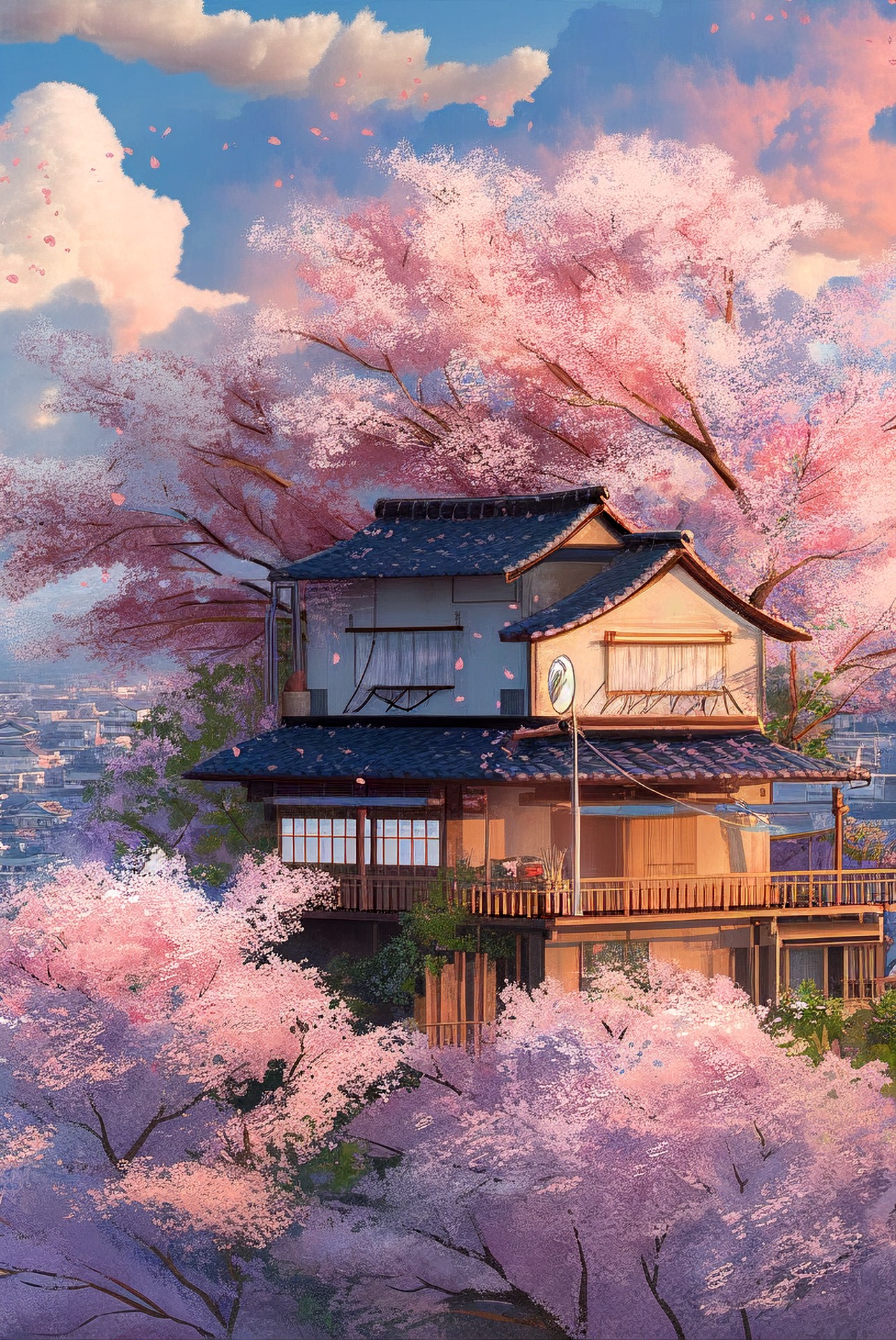 NC MKT An old house float on the clouds in the sky and there ar a3b26240 4673 4dd9 9097 35706ef65e7f