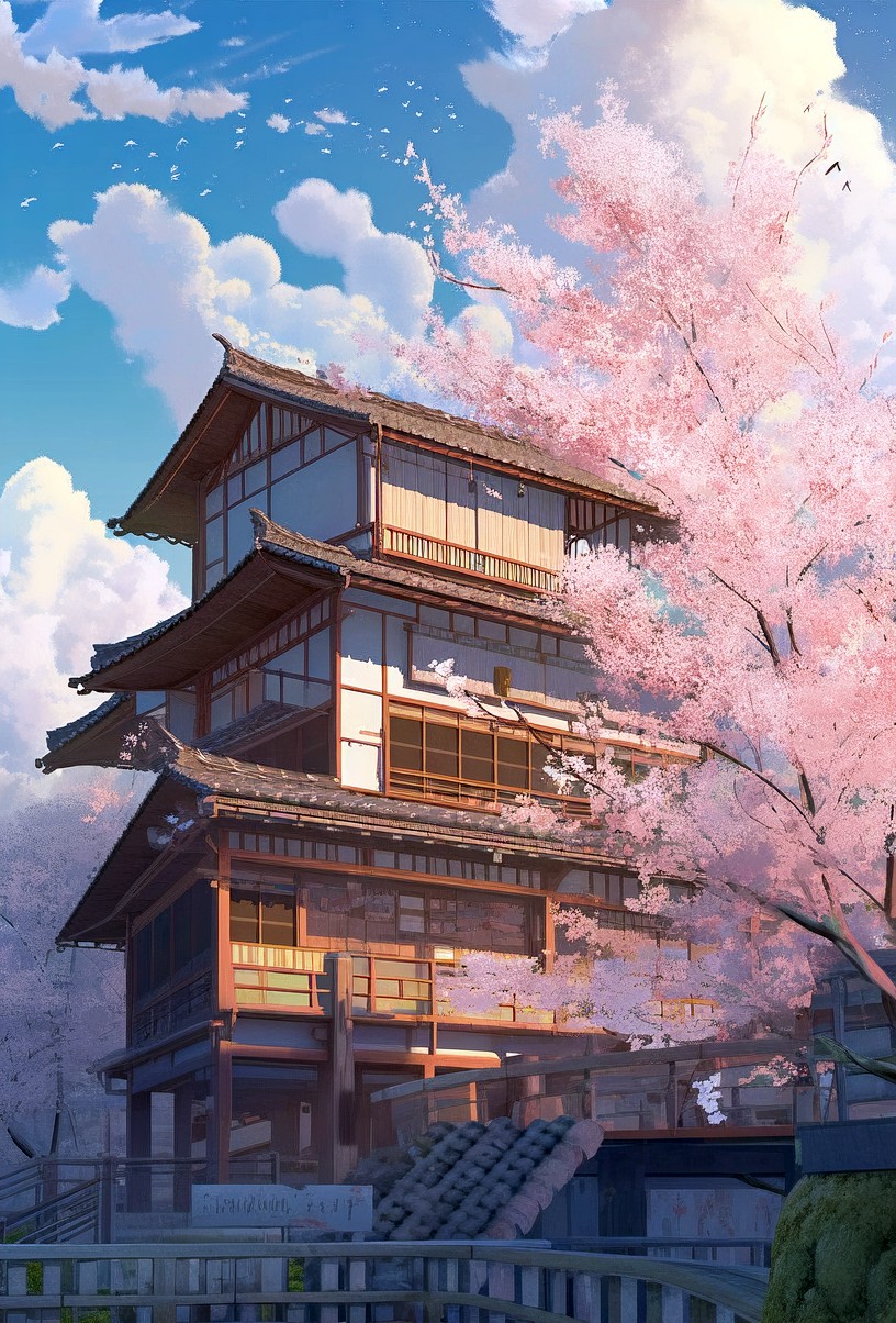 NC MKT An old house float on the clouds in the sky and there ar b3e4ee79 ab82 4621 aae9 7ab34d2c9549